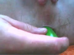It feels amazing to be a doxy with a small cucumber up in my buttocks.